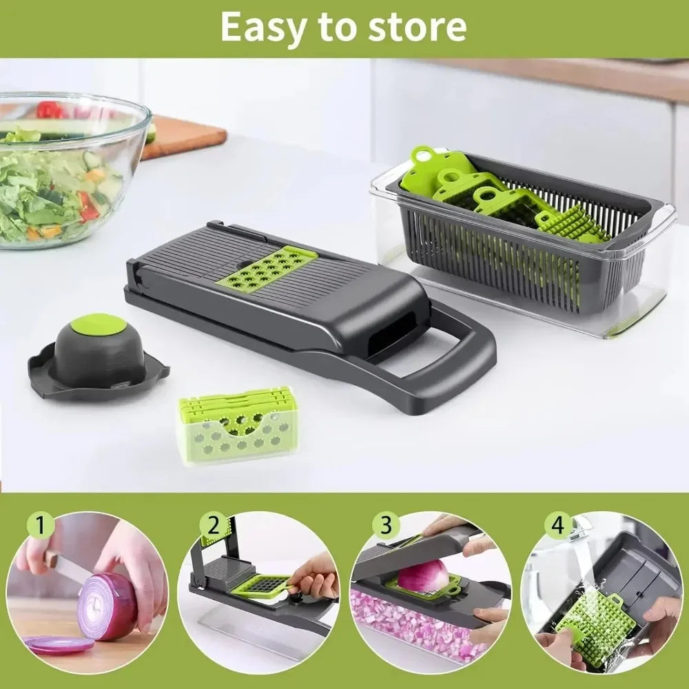 Pro Multi-Function Vegetable Chopper & Dicer
